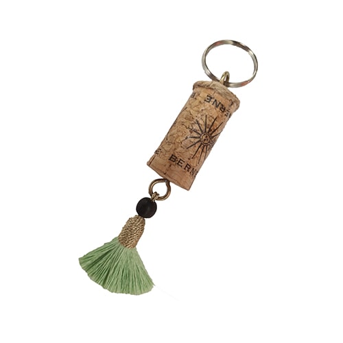 Cork Key Ring - Green