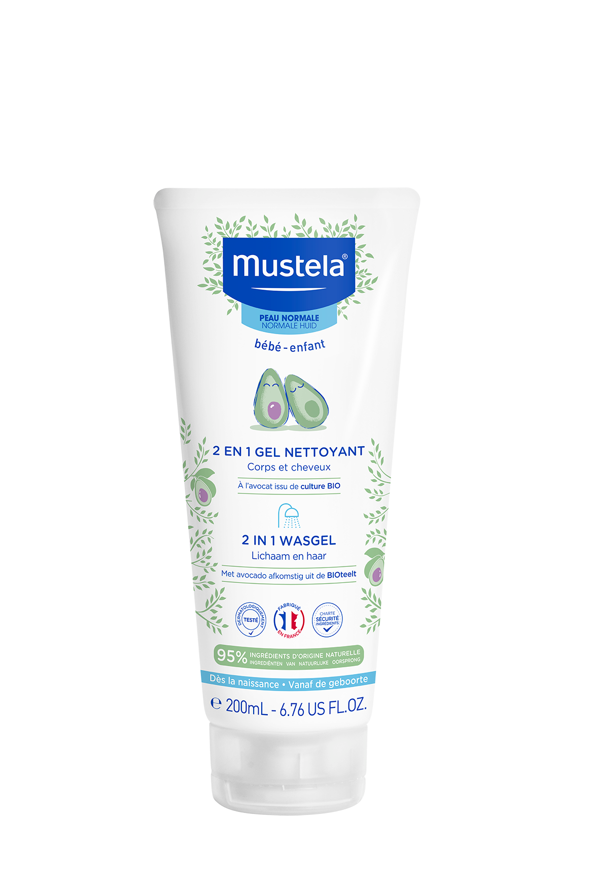 Mustela 2 In 1 Cleansing Gel 200Ml