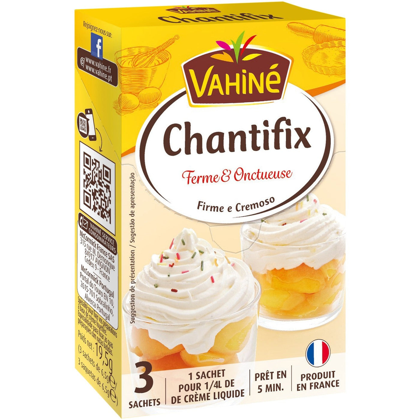 Vahiné Etui 3 Sachets Fixe Chantilly 19.5g