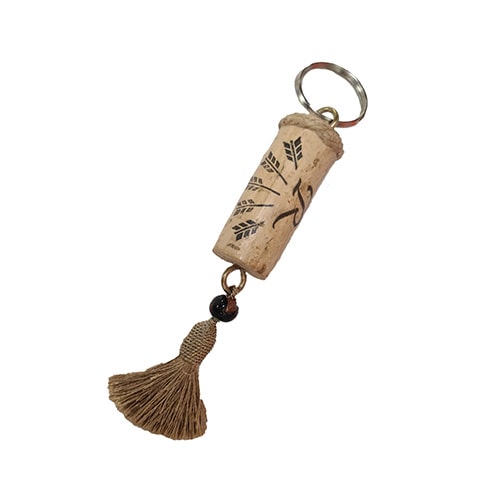 Cork Key Ring - Gold