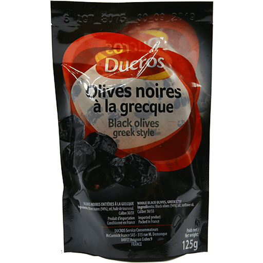 Ducros Olives Noires à la Grecque Sachet 125g