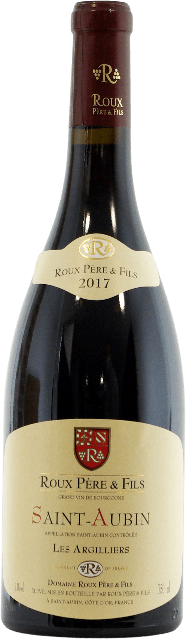 Domaine Roux Saint Aubin Rouge Les Argiliers 2019