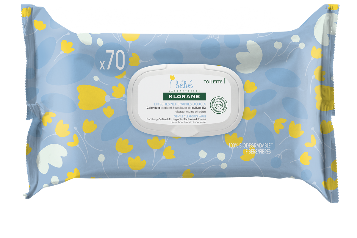 Klorane Bébé Les Lingettes Epaisses 70Pcs