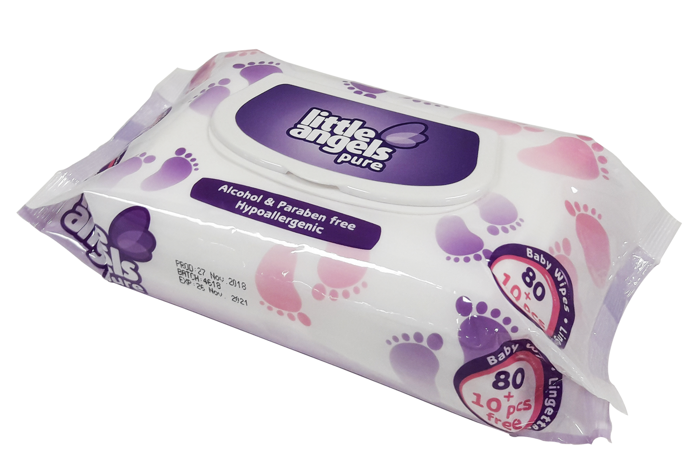 Baby Wipes Little Angels 80 + 10 Free Per Pack