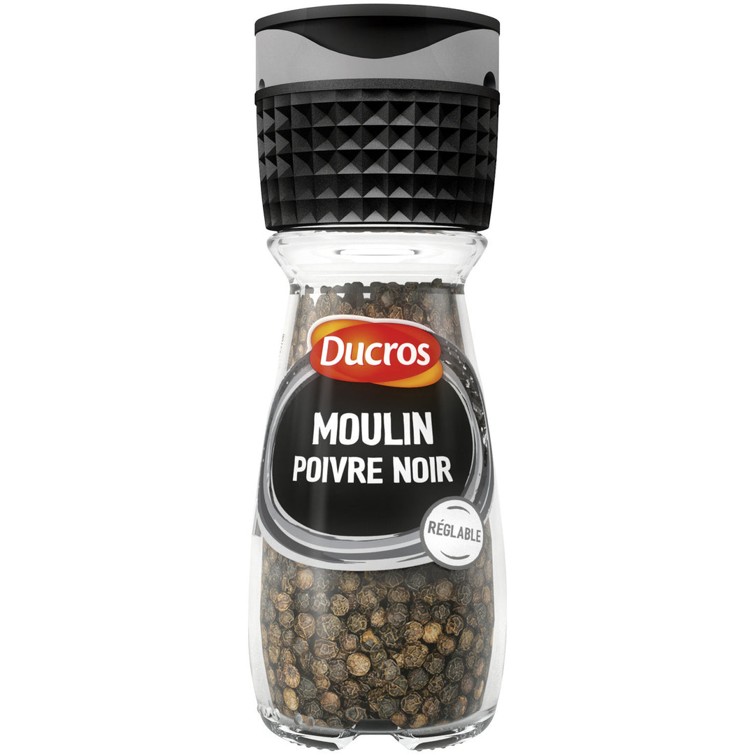 Ducros Moulin Ajustable Poivre Noir 28g