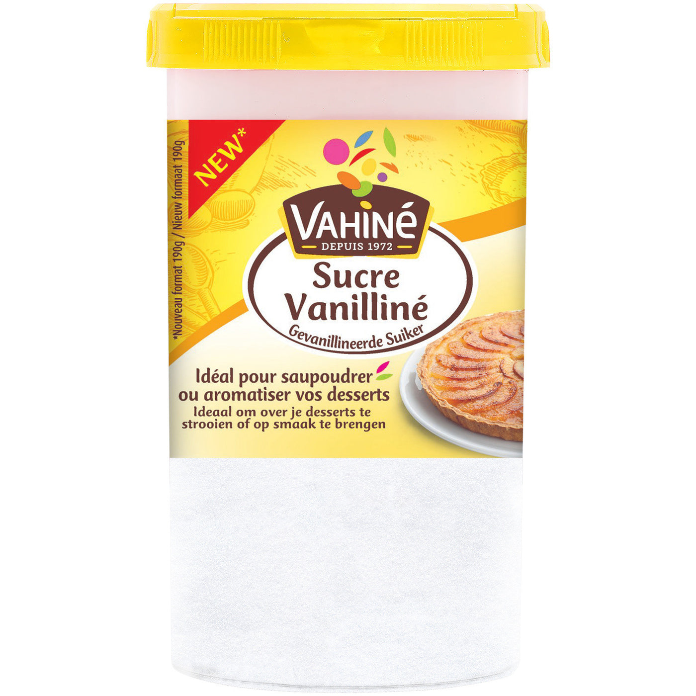 Vahiné Boite Ménagère Sucre Vanilline 190g (Best Before: 01.05.2024)