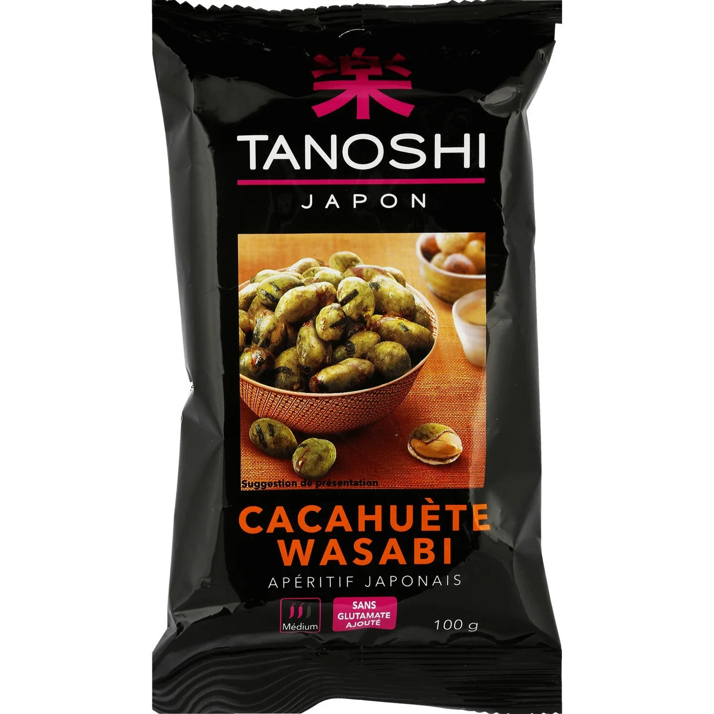 Tanoshi Snack Cacahuéte Wasabi 100g