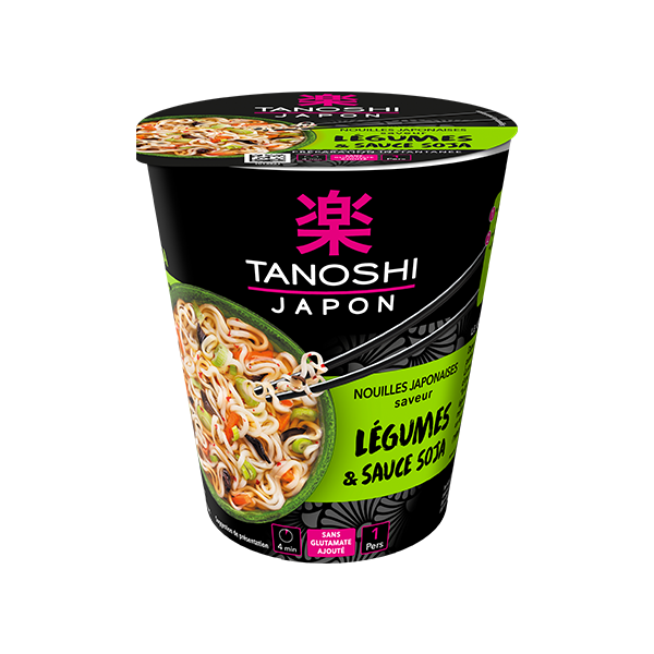 Tanoshi Cup Nouilles instantanée Legume 65g