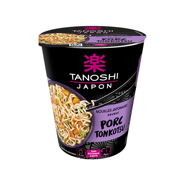 Tanoshi Cup Nouilles instantanée Porc Tonkotsu 65g