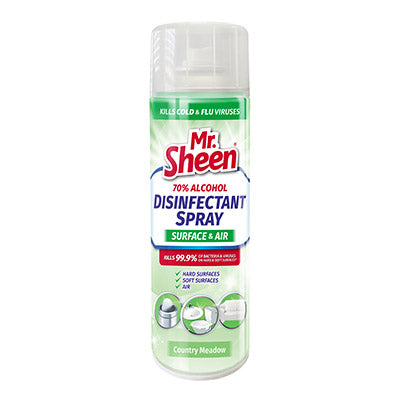 Mr Sheen Disinfectant Aerosol Spray - Meadow 500ml
