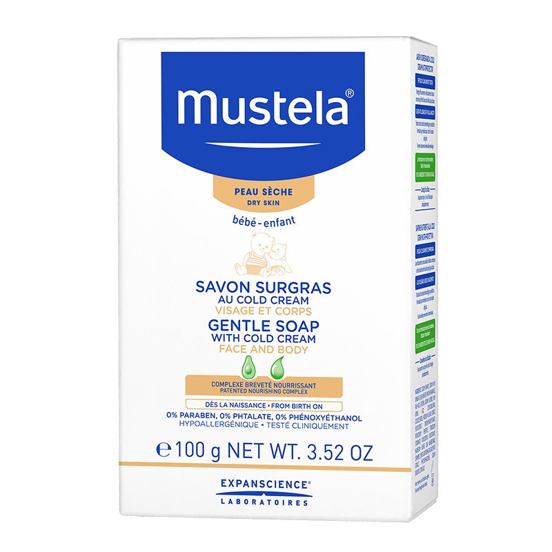 Mustela Gentle Soap With Cold Cream - 100G Bar