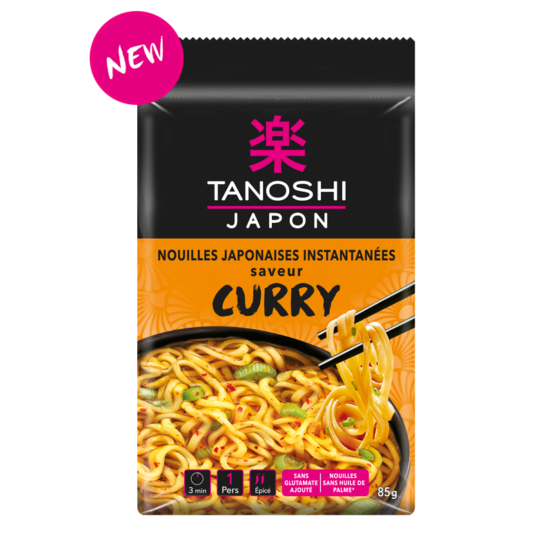 Tanoshi Nouilles de Blé saveur Curry 85g