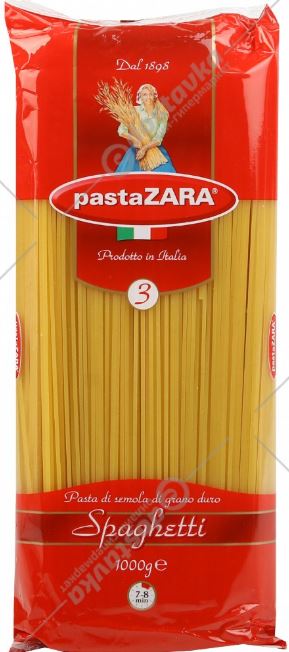 Pasta Zara Spaghetti 1Kg