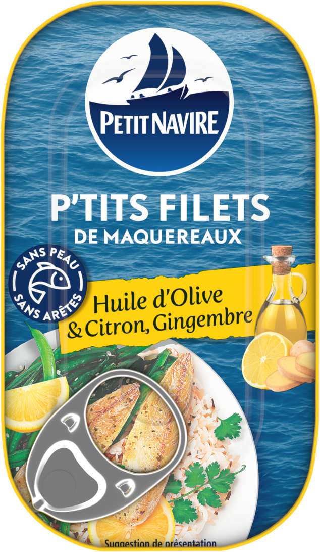 Petit Navire Ptit Maquereaux Citron Gingembre 90g